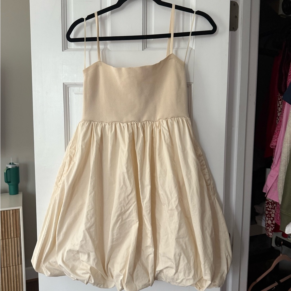 Zara Soft Cream Knit Dress